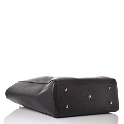 MCM Grained Calfskin Medium Reversible Wandel Tote Black 6 of 16