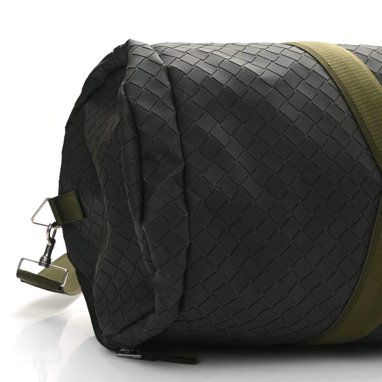 Intrecciato Rubber Canvas Duffle Bag Camping