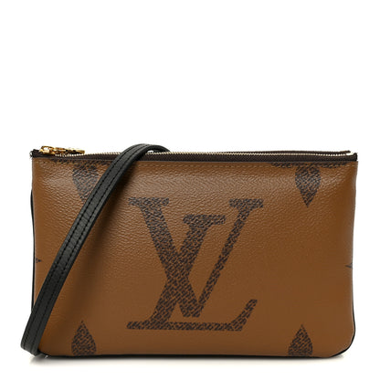 Louis Vuitton Reverse Monogram Giant Double Zip Pochette 1 of 12