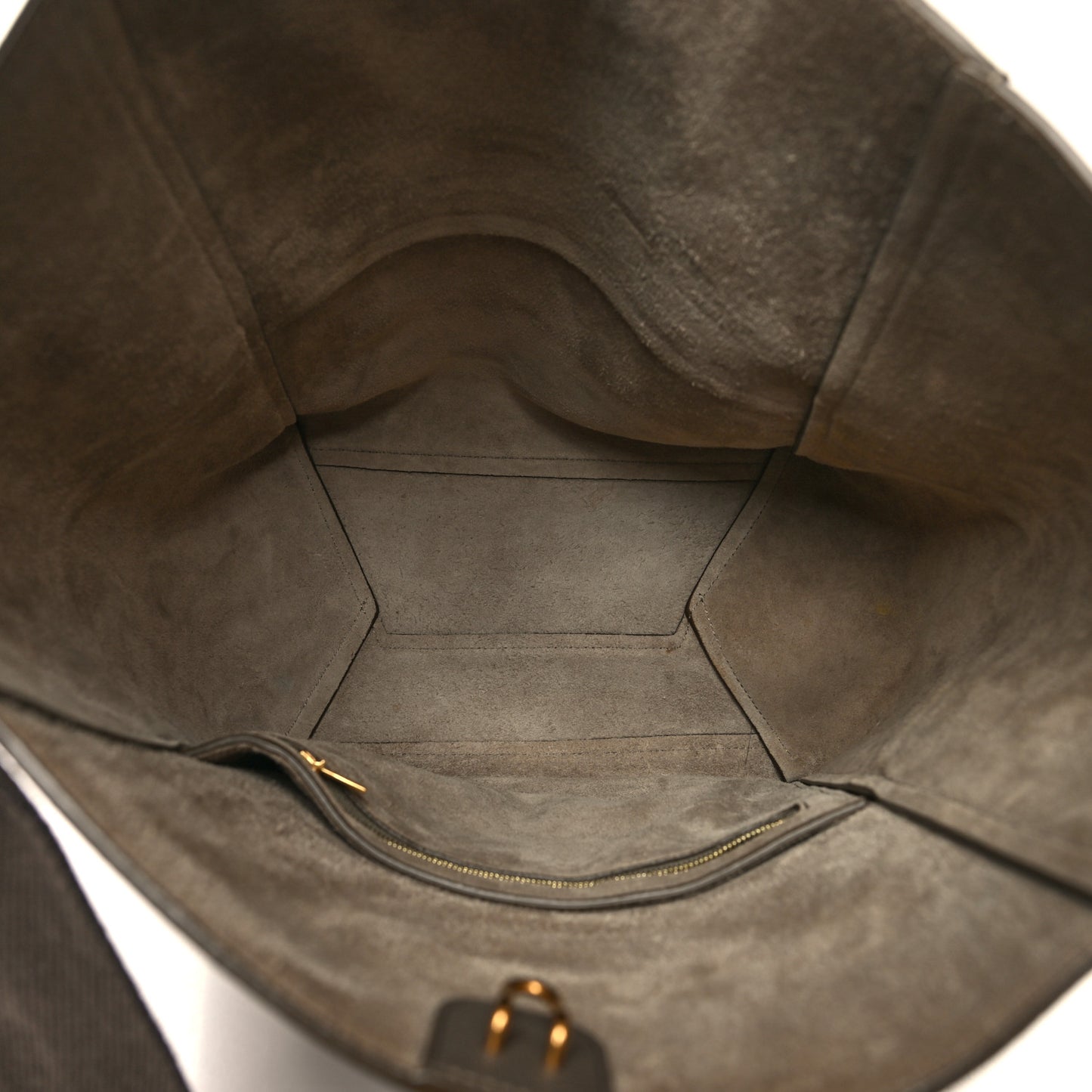 Soft Grained Calfskin Sangle Bucket Bag Taupe