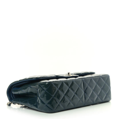Chanel Patent Quilted Jumbo Double Flap Navy 4 of 12