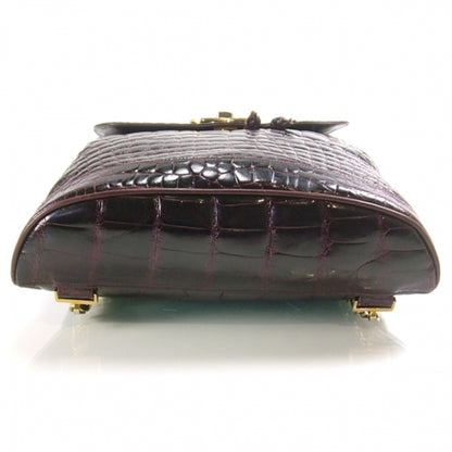 Chanel Vintage Crocodile Drawstring Backpack 5 of 13