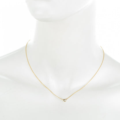 Tiffany 18K Yellow Gold Diamond .17ct Elsa Peretti Diamonds by the Yard Pendant Necklace 2 of 5