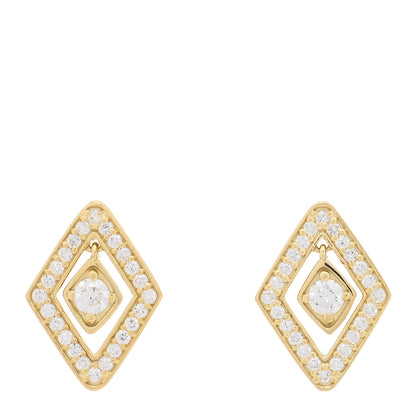 Roberto Coin 18K Yellow Gold Diamond Diamonte Earrings 1 of 4