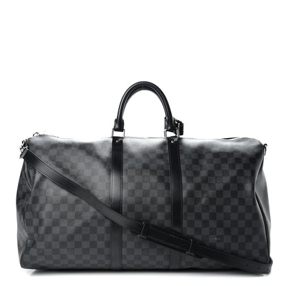 Louis Vuitton Damier Graphite Keepall Bandouliere 55 1 of 22