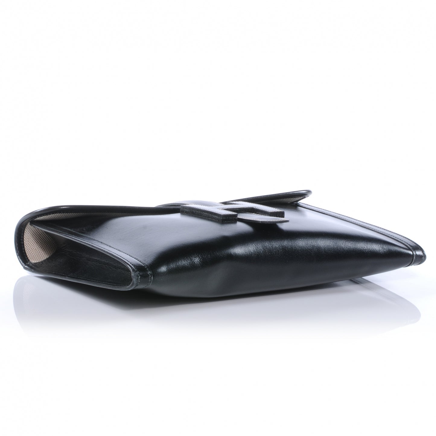 Box Calf Jige PM Clutch Black