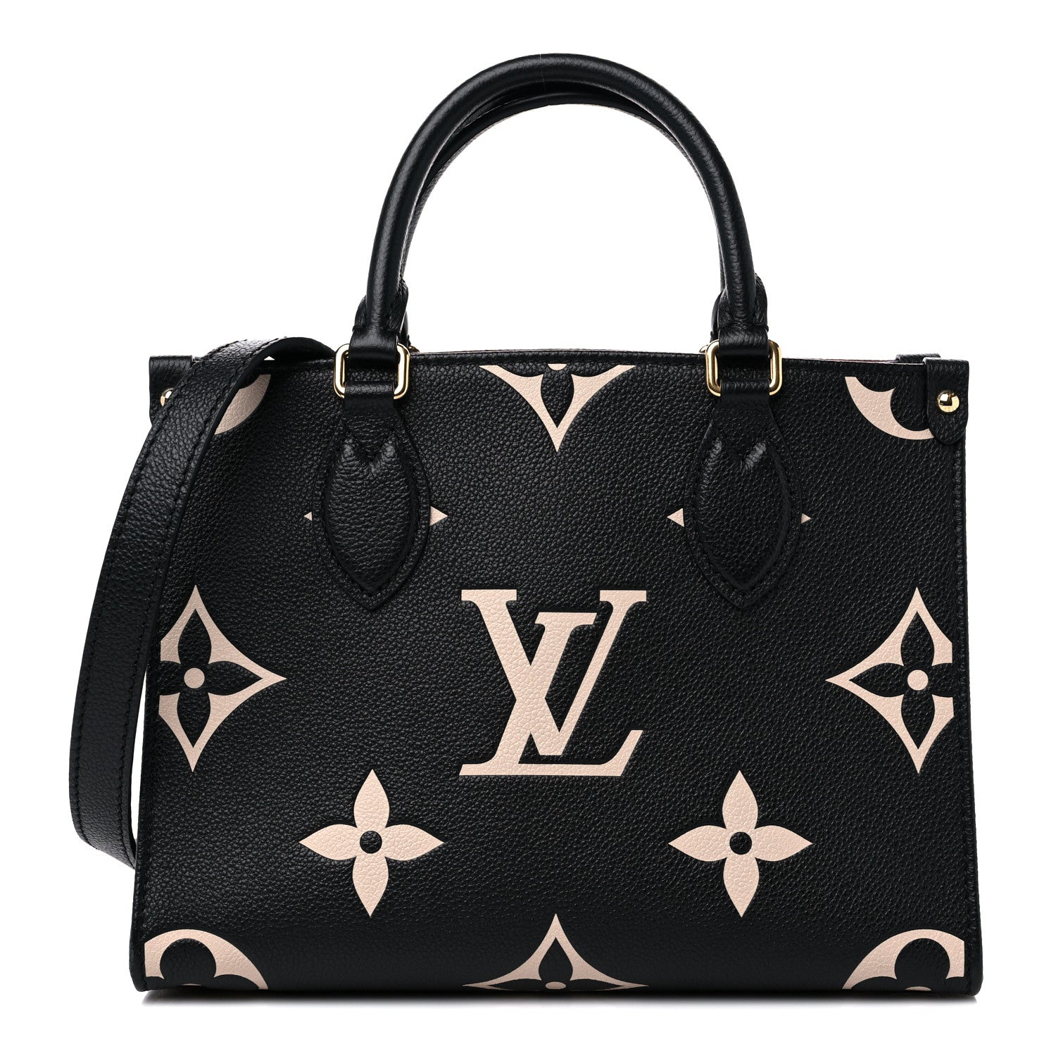Louis Vuitton Empreinte Monogram Giant Onthego PM Black Beige 1 of 11