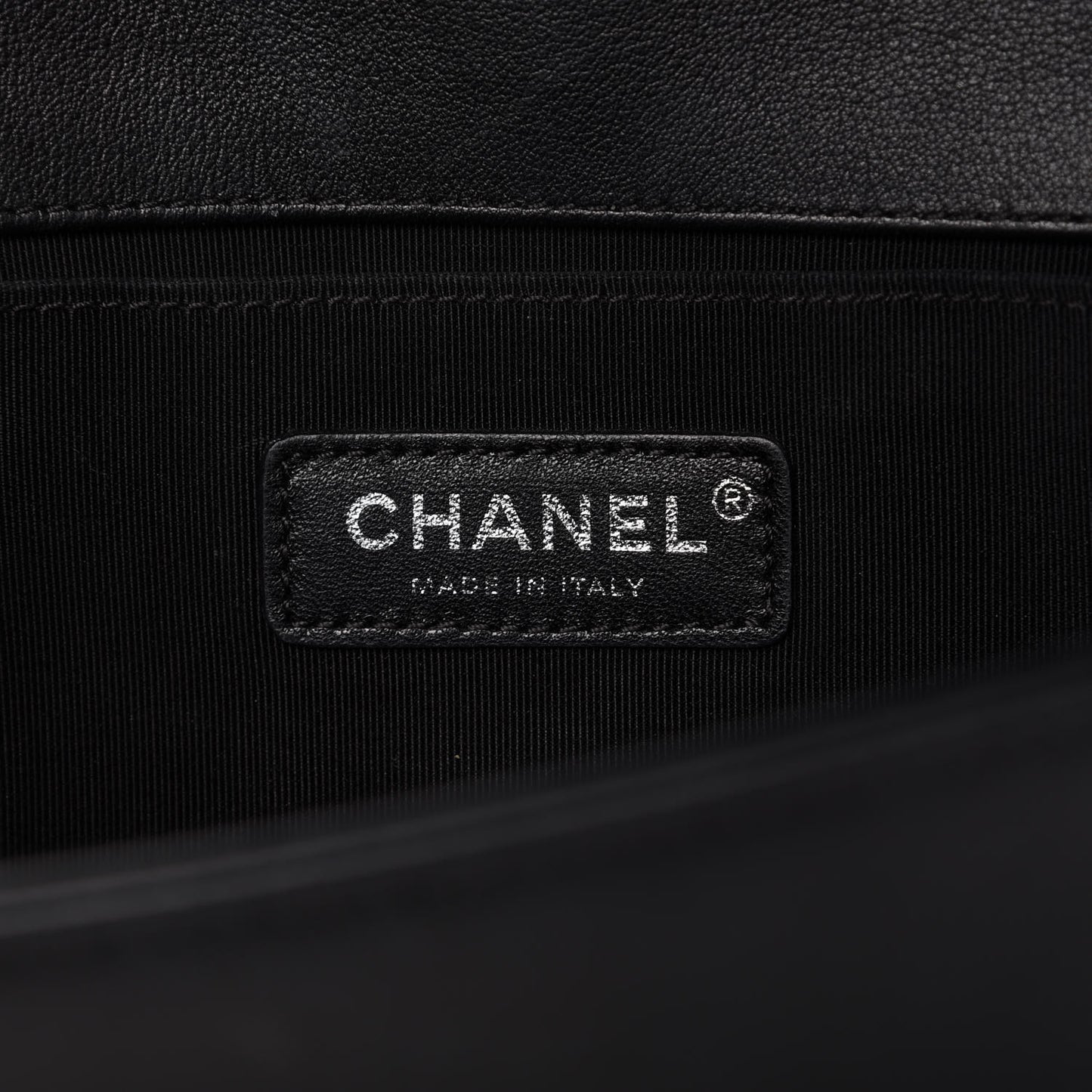 Calfskin Quilted Medium Boy Flap Black