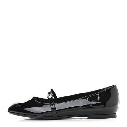 Louis Vuitton Patent Uniformes Ballet Flats 37.5 Black 1 of 8