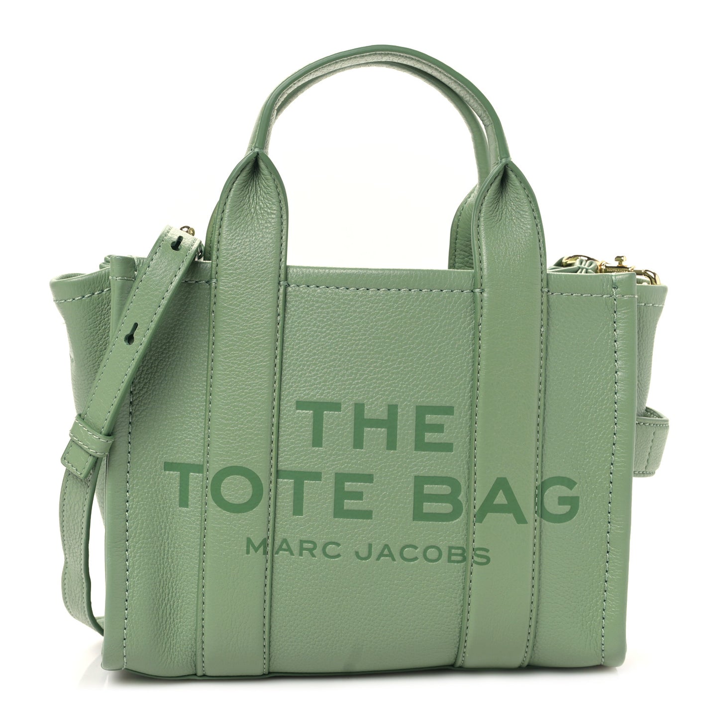 Grained Calfskin Small The Tote Bag Aspen Green