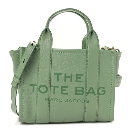 Marc Jacobs Grained Calfskin Small The Tote Bag Aspen Green 1 of 9