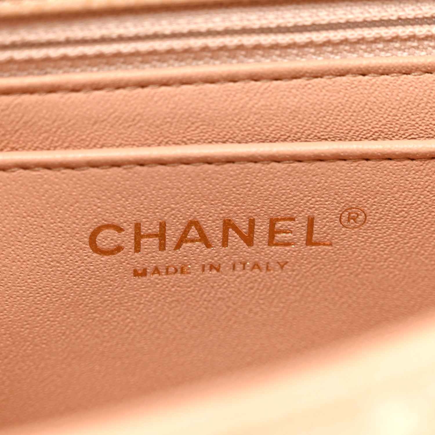 Chanel Caviar Quilted Mini Square Flap Beige 6 of 12