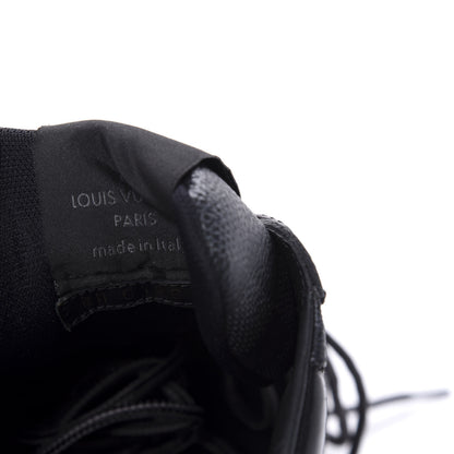 Louis Vuitton Calfskin Damier Graphite Harlem Sneakers 10 Black 9 of 10