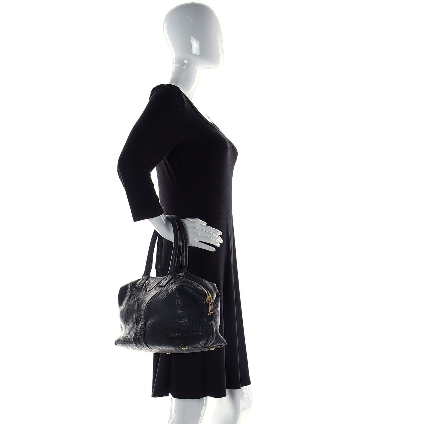 Lambskin Small Easy Sac Black