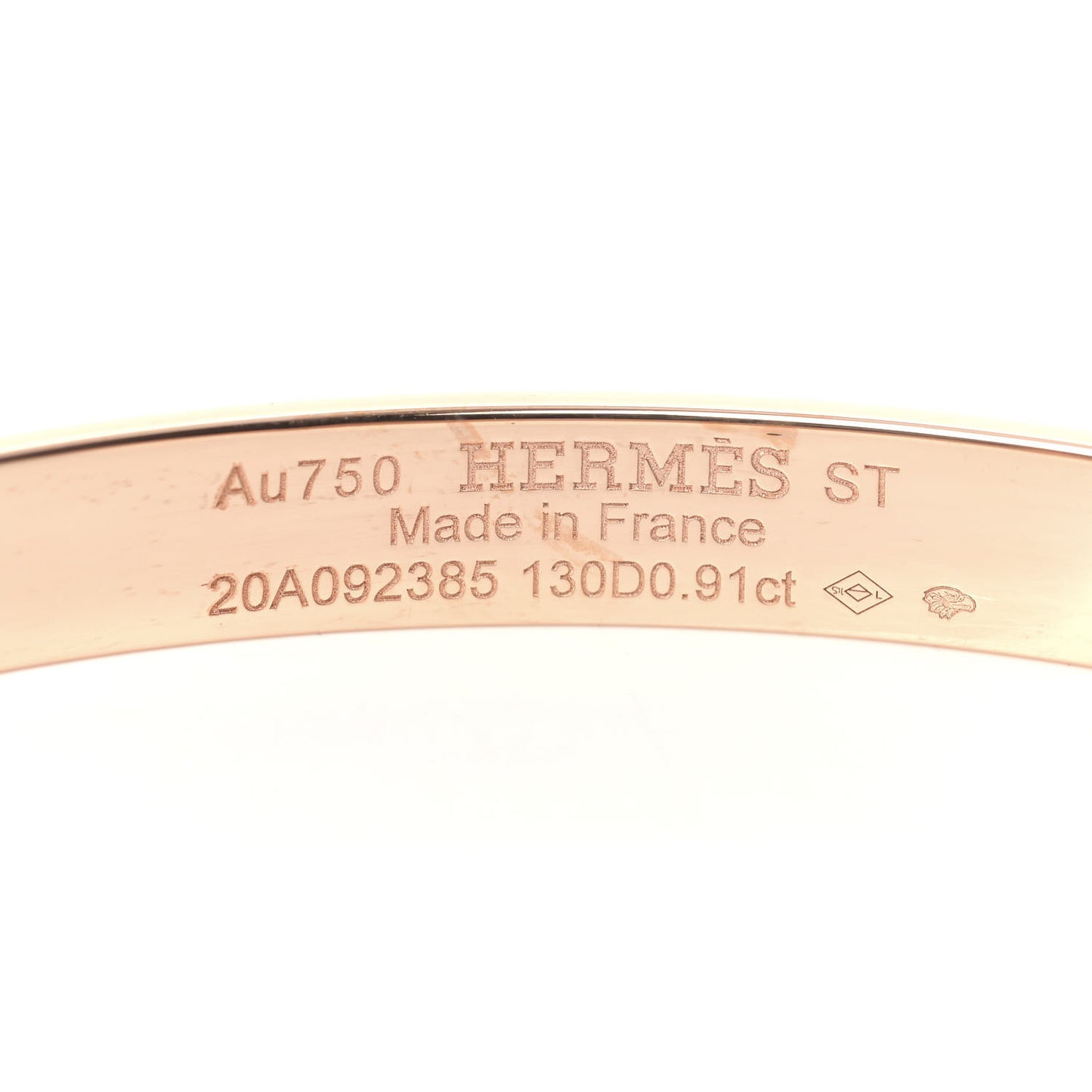 18K Rose Gold Diamond PM Collier De Chien Pave Bracelet ST