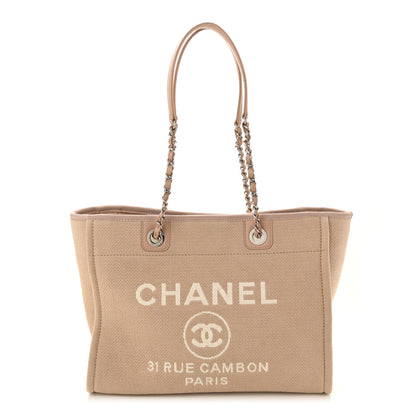 Chanel Mixed Fibers Small Deauville Tote Beige 1 of 11