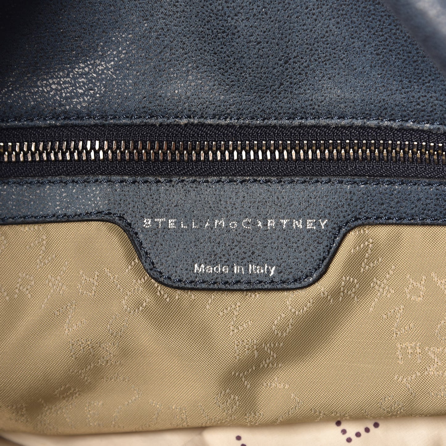 Shaggy Deer Falabella Fold Over Tote Blue