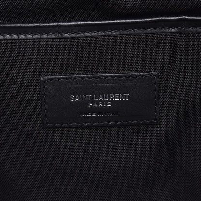 Saint Laurent Glitter Canvas City Backpack Black 8 of 10