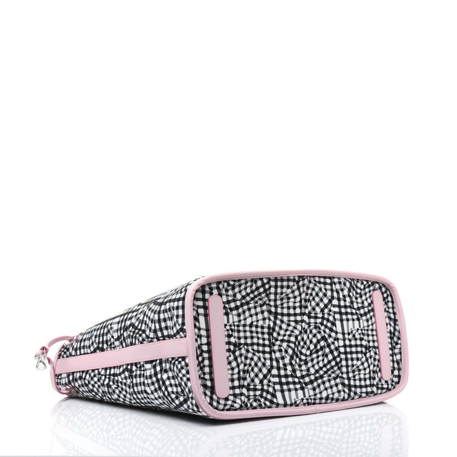 MCM Visetos Medium Liz Reversible Shopper Tote White Powder Pink 8 of 16