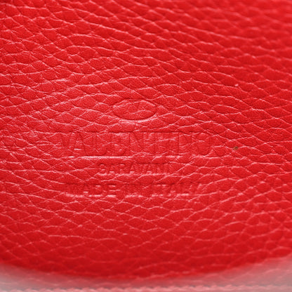 Valentino Garavani Pebbled Calfskin Medium Rockstud Flip Lock Crossbody Bag Rouge Pur 6 of 11