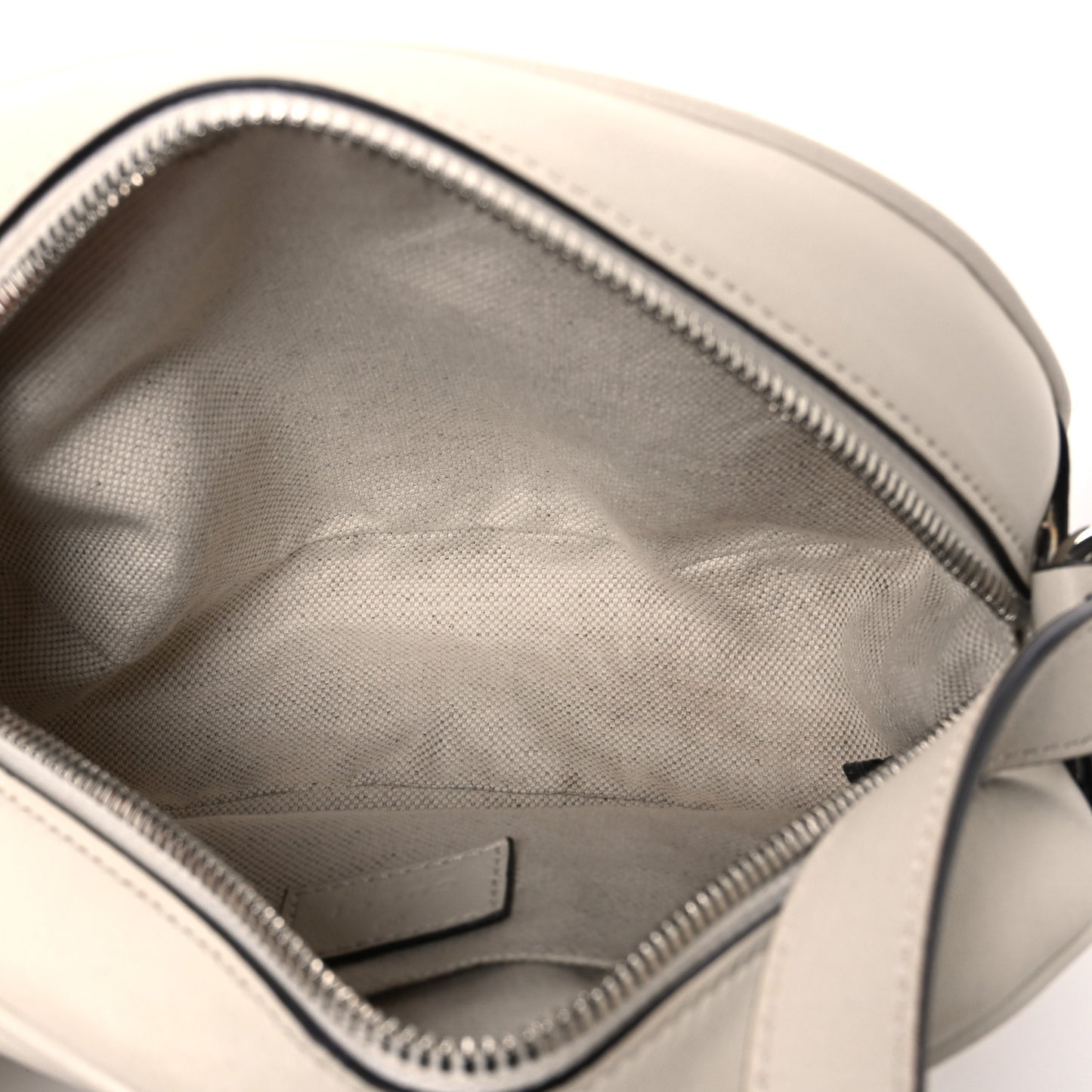 Sakai Be Green Calfskin Diagonal Stitched Mini Blondie Shoulder Bag Mystic White