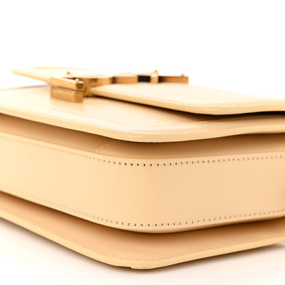 Saint Laurent Smooth Calfskin Small Solferino Satchel Ivory Natural 9 of 10
