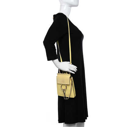 Chloe Suede Calfskin Mini Faye Bracelet Bag Lemonade 2 of 10