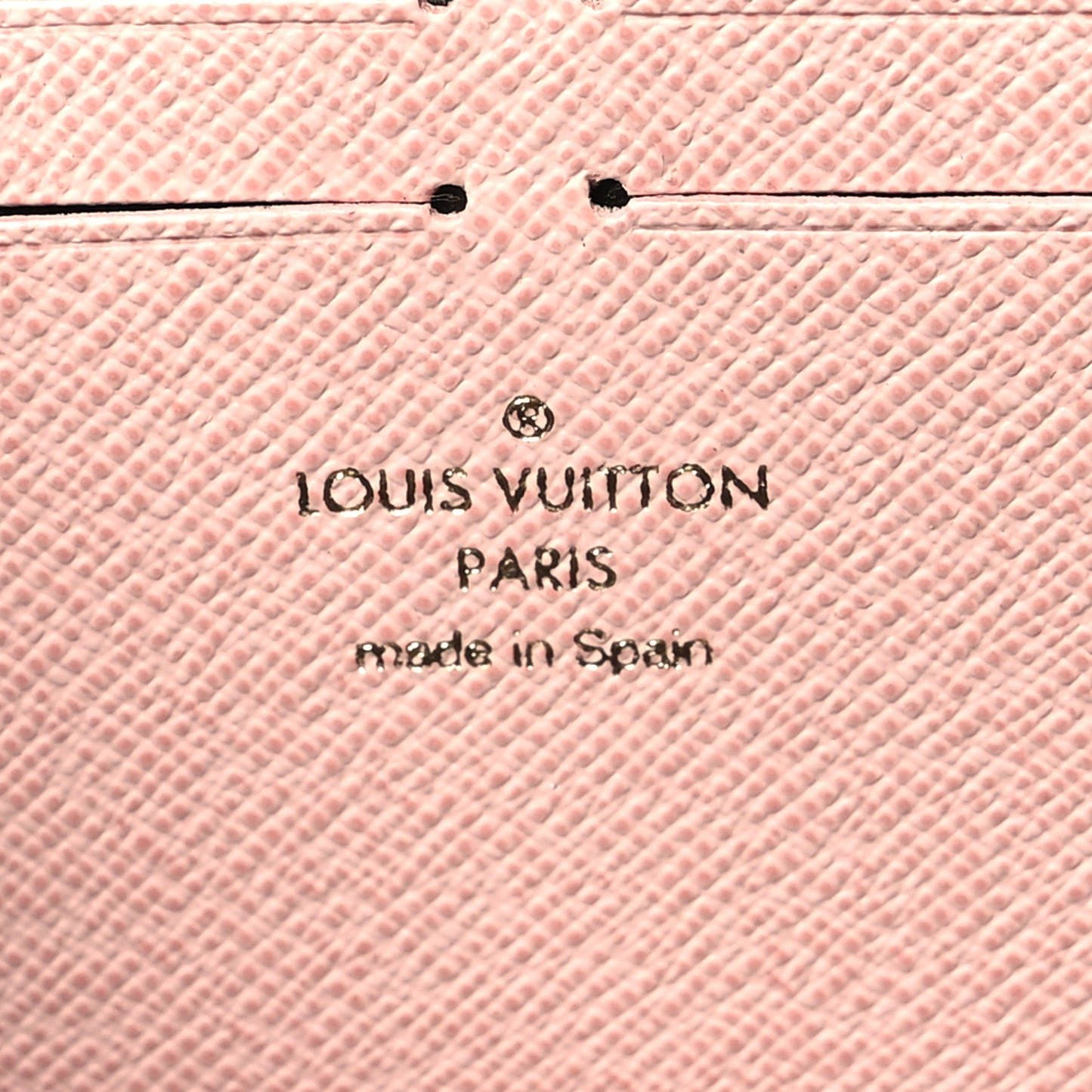 Monogram Clemence Wallet Rose Ballerine