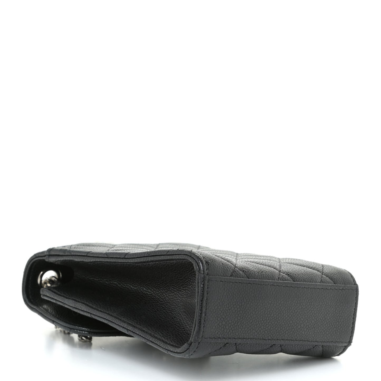 Caviar Quilted Classic Phone Holder Black