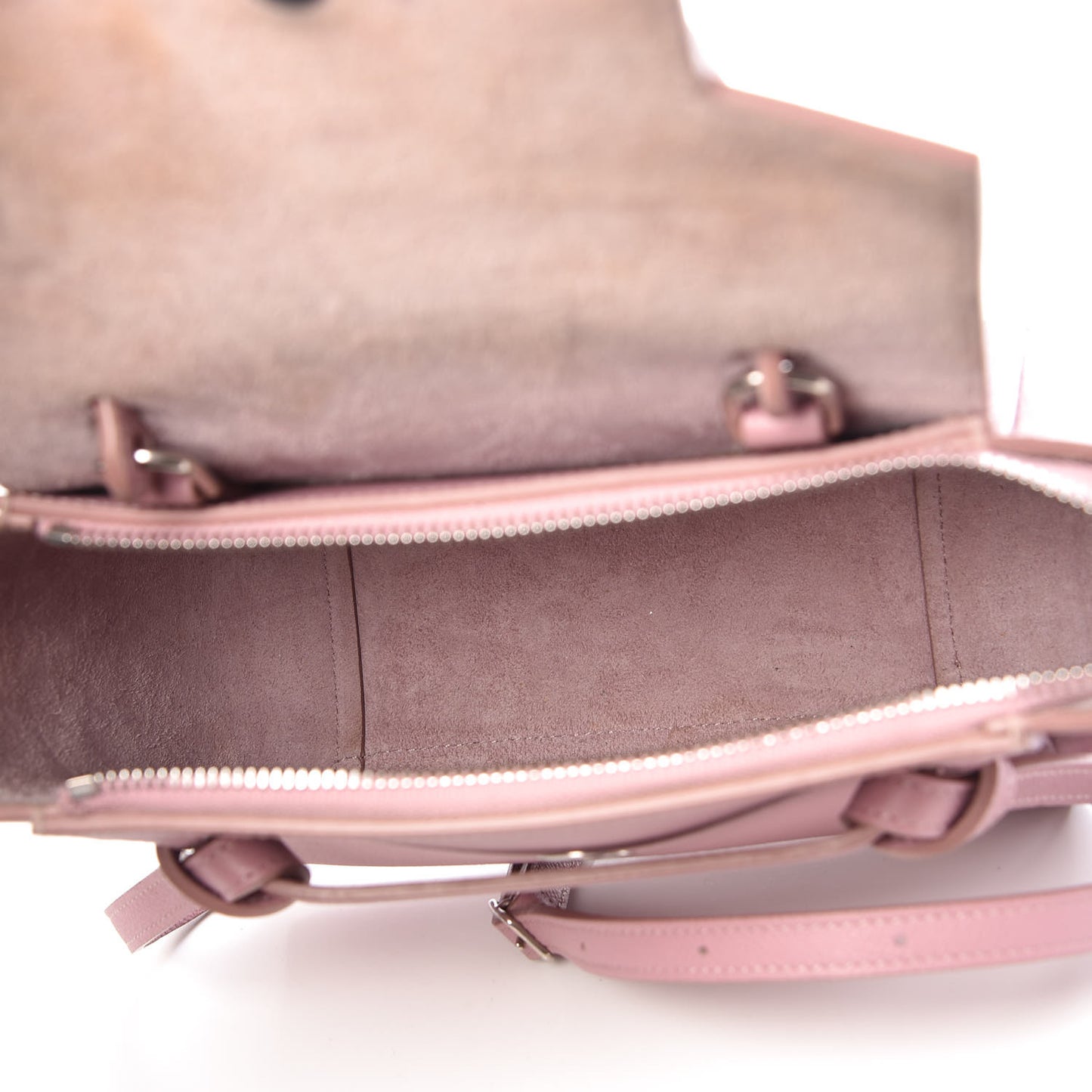 Grained Calfskin Nano Belt Bag Antique Rose