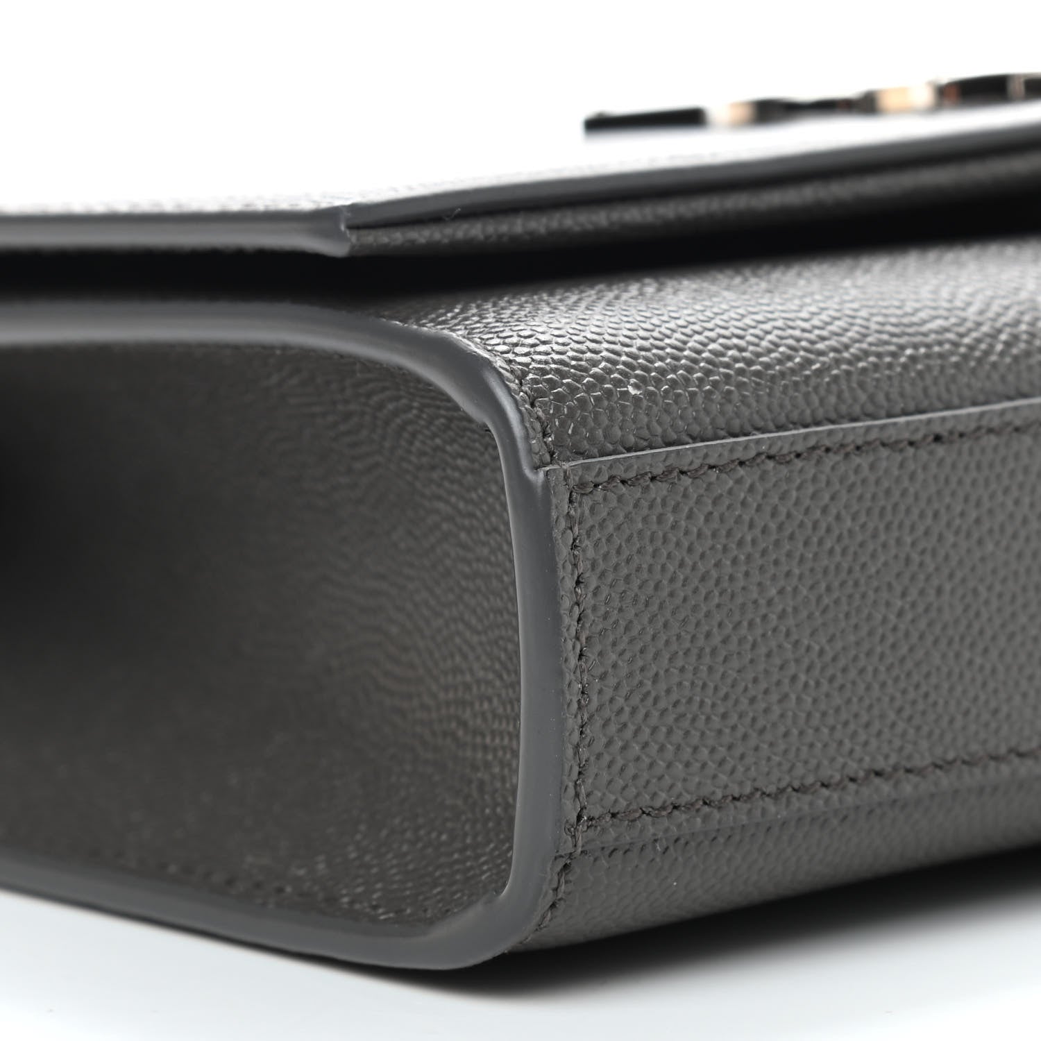 Saint Laurent Grain De Poudre Small Classic Monogram Kate Tassel Chain Wallet Gray 7 of 8
