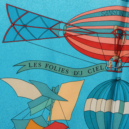 Hermes Silk Les Folies Du Ciel Scarf 90 4 of 6