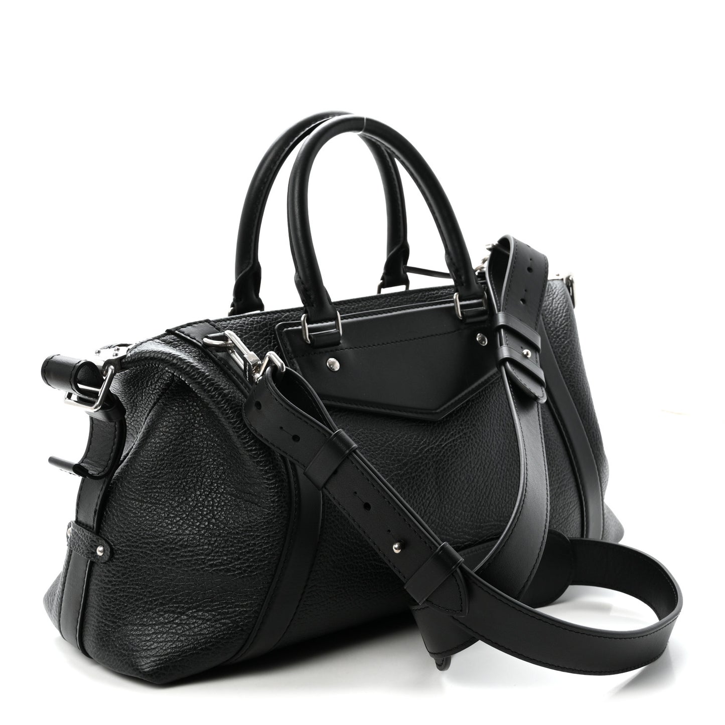 Pixel Lambskin LV Biker MM Black