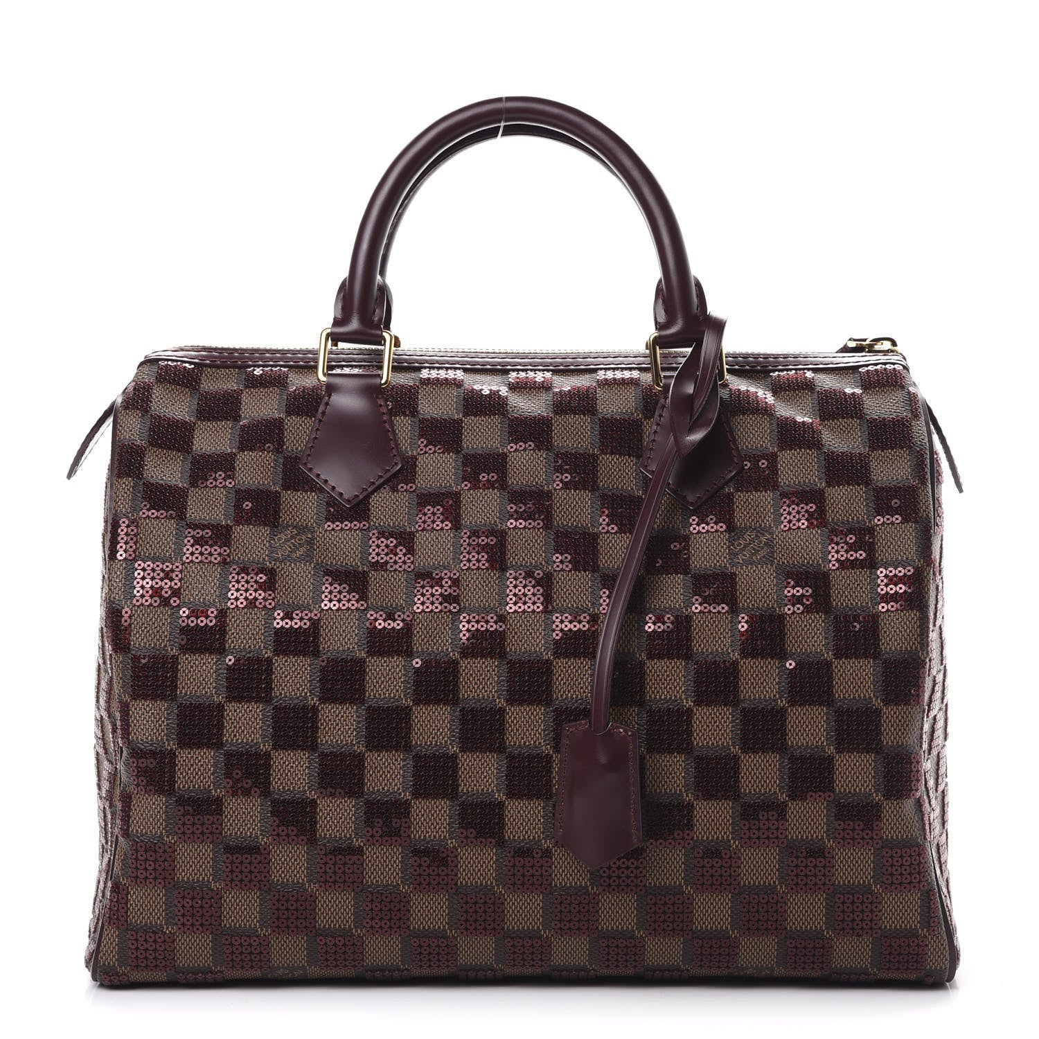 Louis Vuitton Damier Paillettes Speedy 30 Rouge 1 of 12