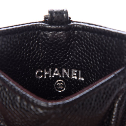 Chanel Caviar Quilted Card Holder On Chain Black 6 of 8