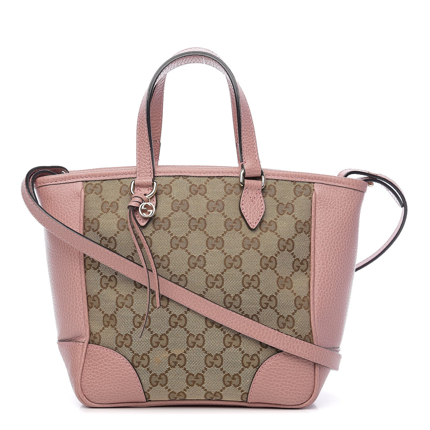 Monogram Small Bree Tote Beige Soft Pink