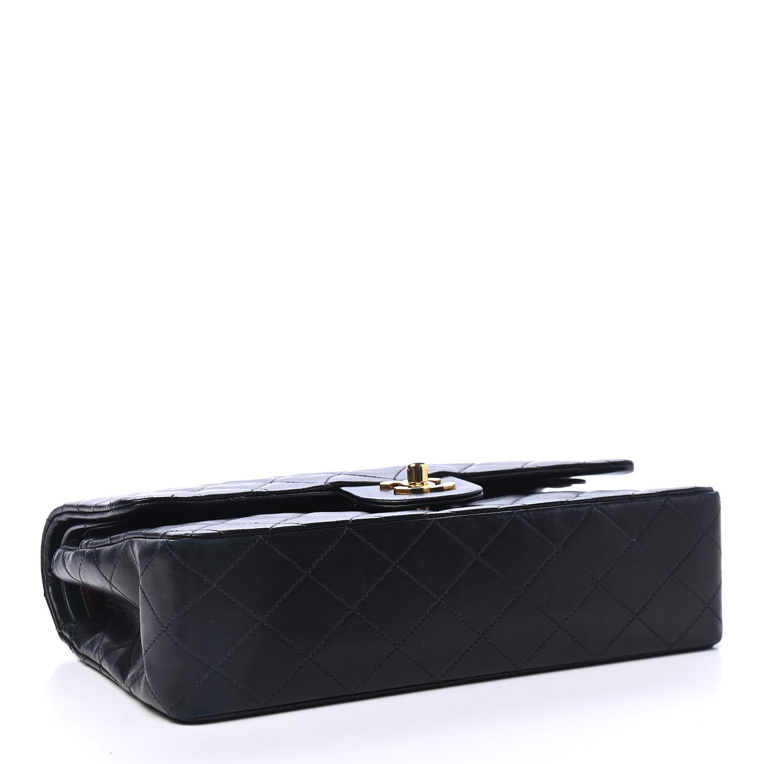 Chanel Lambskin Quilted Medium Double Flap Black 3 of 4
