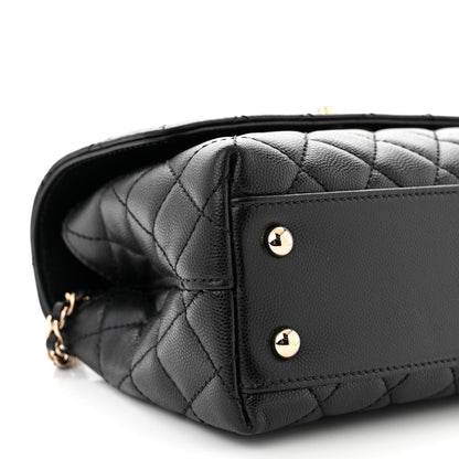 Chanel Caviar Quilted Mini Coco Handle Flap Black 6 of 13