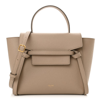 Celine Grained Calfskin Nano Belt Bag Light Taupe 1 of 10