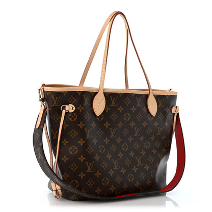 Louis Vuitton Monogram Inside Out Neverfull Bandouliere MM Rouge Sari 3 of 9