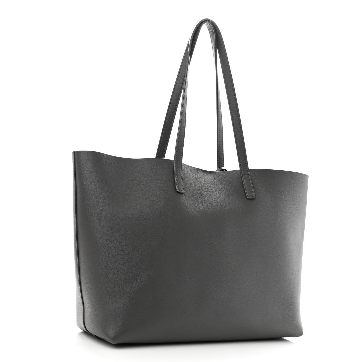 Calfskin Large Shopping Tote Pebble