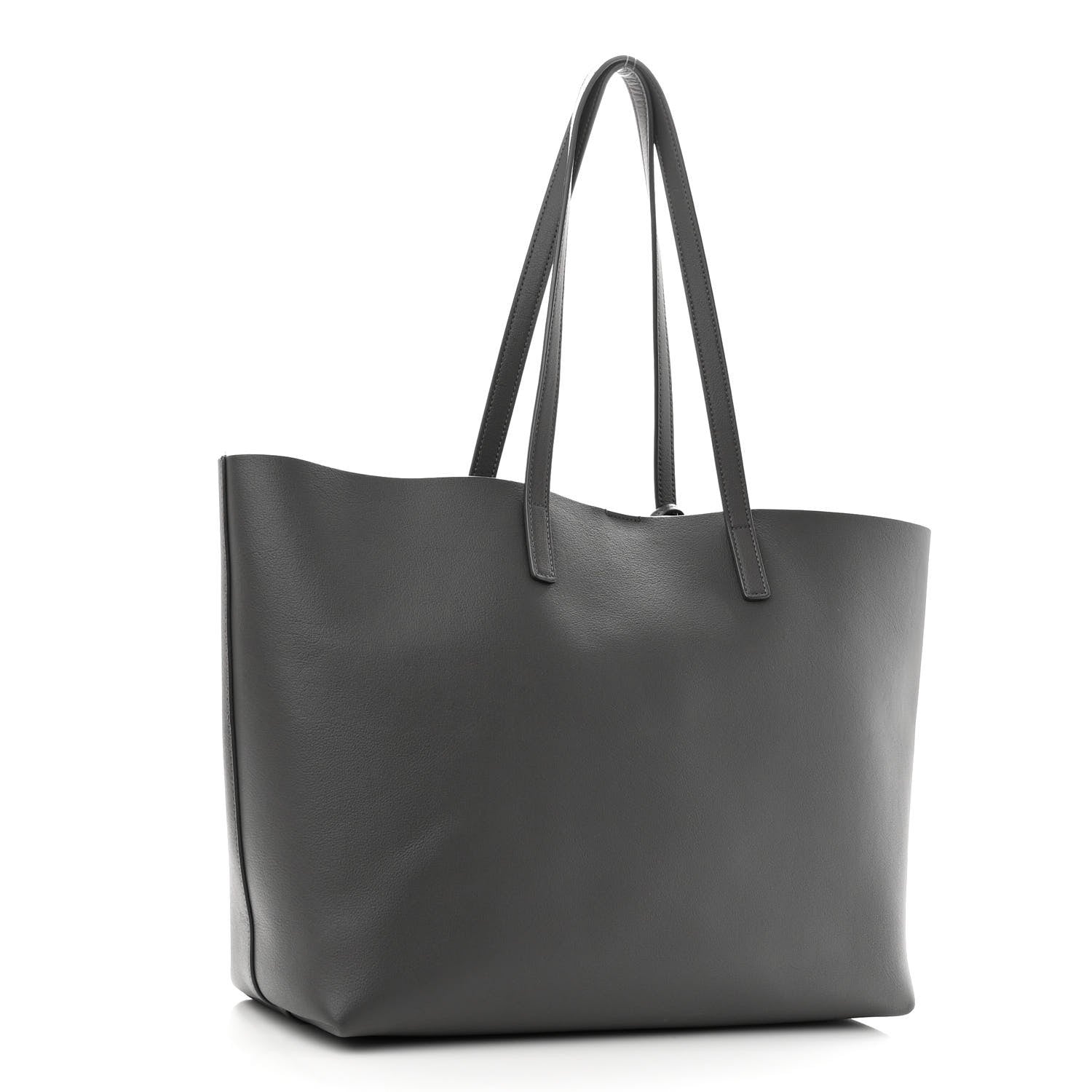 Saint Laurent Calfskin Large Shopping Tote Pebble 2 of 9