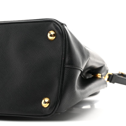 Prada Saffiano Medium Galleria Double Zip Tote Black 10 of 12