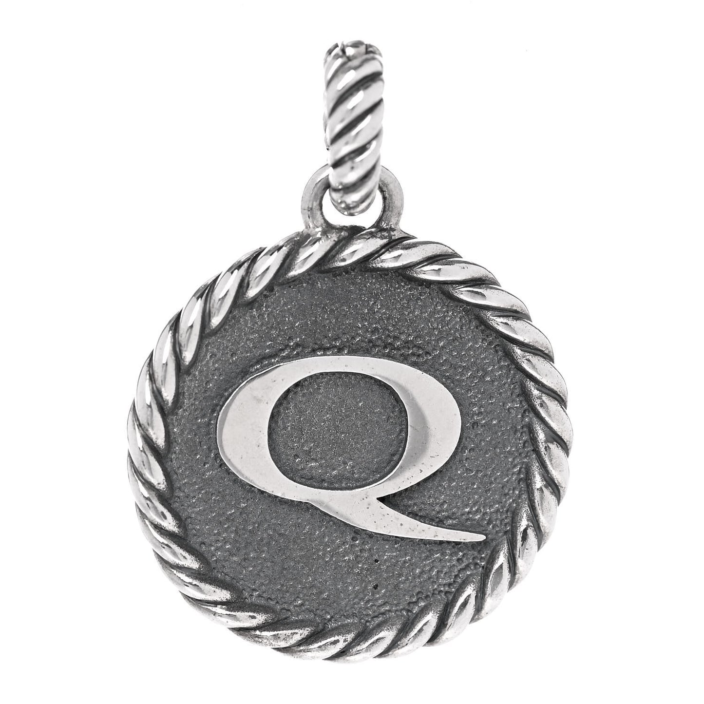 Sterling Silver Cable Collectibles Initial Q Charm