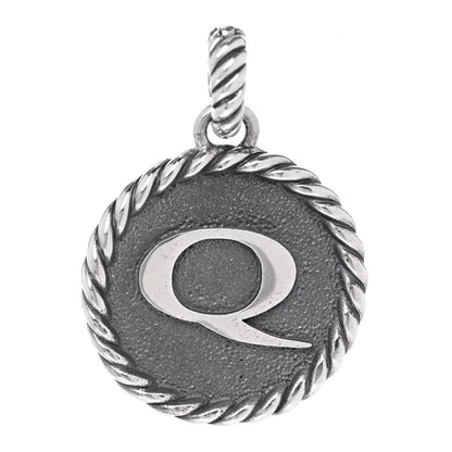 David Yurman Sterling Silver Cable Collectibles Initial Q Charm 1 of 4