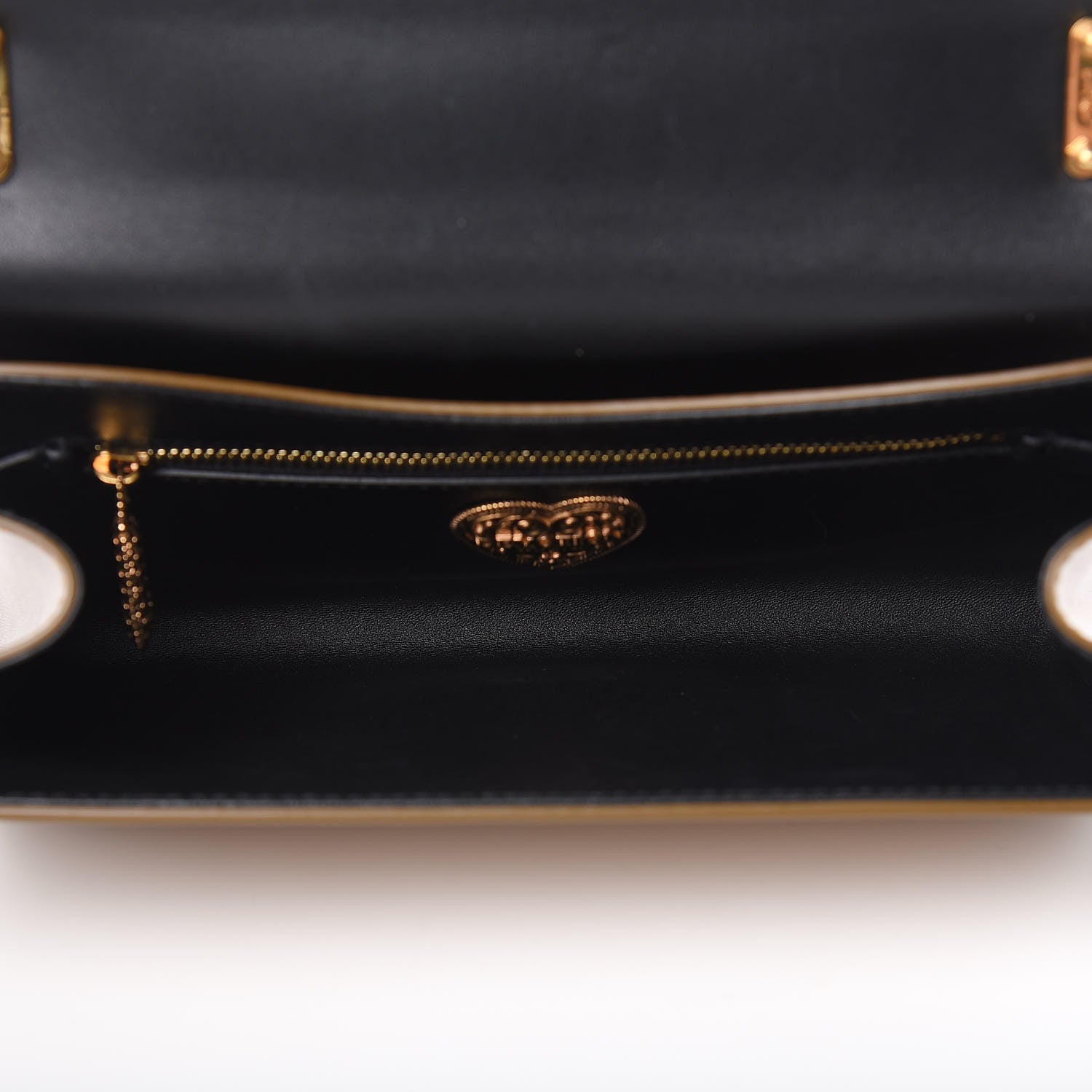Dolce & Gabbana Metallic Calfskin Medium Devotion Crossbody Bag Gold 5 of 12