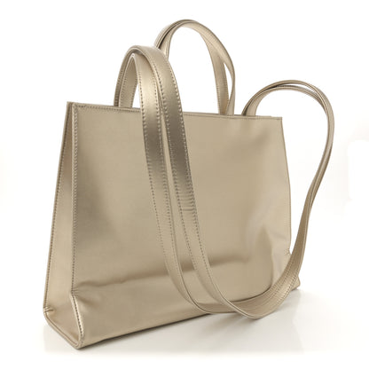 Telfar Metallic Vegan Leather Medium Shopping Bag Gold 3 of 11