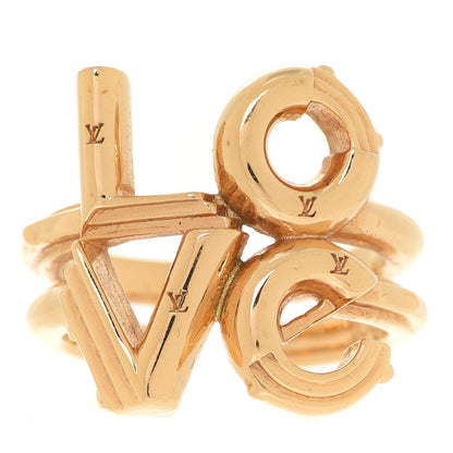 Louis Vuitton LV and Me Love Ring M Gold 1 of 5