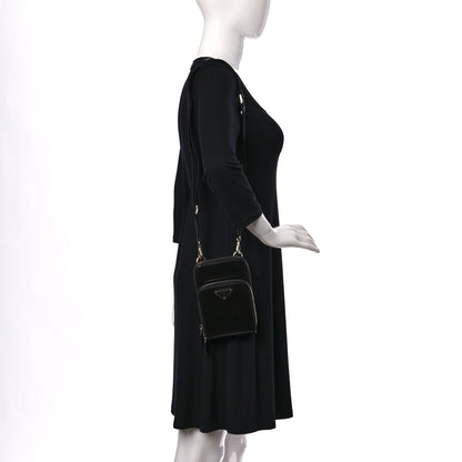 Prada Spazzolato Smartphone Case Crossbody Black 2 of 9