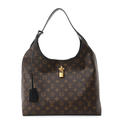 Louis Vuitton Monogram Flower Hobo Black 1 of 9
